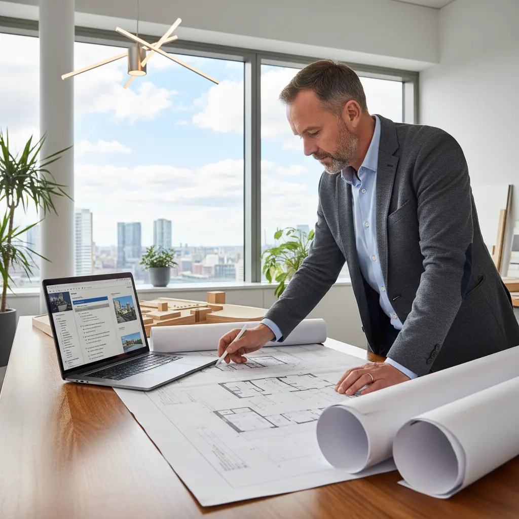 Architectural drawings and plans for a UK householder planning application